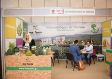 The hostess of the Sapountzoglou Markos stand. They are specialized in broccoli.