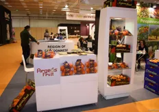 The stand of Argeas Fruit. They are specialized in oranges and export to Germany, the UK, Norway, Sweden and quite a few Eastern European countries. 