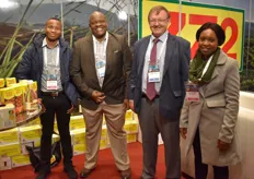 Gift Mphahlele (ZZ2), Siphiwe Ngwenya (Mothlanthe Foundation), Tommie van Zyl and Molebjane Sekgobela (ZZ2).