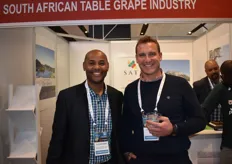 Clayton Swart and Fanie Naudé of the South African Table Grape Industry.