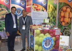 Amit Kalya on the right, with his colleague representing Kalya Exports from India. Although they weren't sure if they should attend due to the protests, at the convention they said they were very glad to have come. They mostly export grapes.