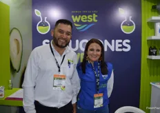West provides cleaning and sanitary products for the agricultural sector: Oscar Duvan and Astrid Carolina.
