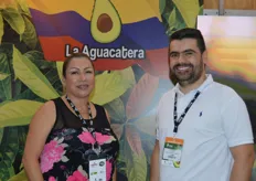 Maria Yennet Gerente and Carlos Mario, La Aguacatera is a nursery which grow avocado plants.