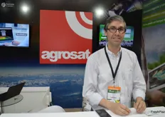 Rodrigo Dominguez from Agrosat which produce satellite technology to measure soil nutrition and also weather stations.