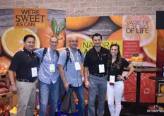 Joe Ruiz (Bee Sweet Citrus), Mike Lund and John Janker (Charlie’s Produce Seattle), Joe Berberian and Monique Bienvenue (Bee Sweet Farms). Bee Sweet Farms is getting ready for the citrus season to begin soon and are focusing on specialty citrus such as blood oranges and tangelos.