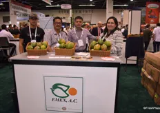 The Emex team, who were part of the Mexico Pavilion. These mango exporters have growers located all along the coast of Mexico.