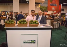Israel Gaitán Ramírez and Celso Castillo Macías from Promega, on the Mexico pavilion.