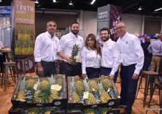 The Chestnut Farm team, with their most important product: the pineapple.
