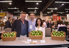 Grégory Perier (Mangana), Antonio Velázquez Parra and Julie Velazquez of Mexican lime company Veca Produce.