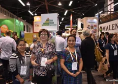 Evelyn Ocox, Dora Lissete Linares López, and Rosa Rajpop from San Juan Agroexport, a Guatemalan company focusing on organics.