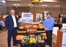 Shimon Efergan and Daniel J. Mosquera of MamaMia Produce, whose products were prominently displayed on the Dominican Republic pavilion.