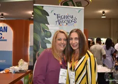 Molly Briseño and Karen Nardozza of Moxxy Marketing for Tropical Avocados. The company markets green skin avocados as tropical avocados to increase customer appeal.