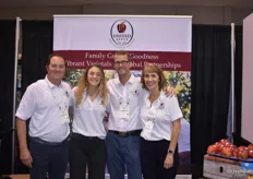 Brett Baker, Mary Dobbins, Ward Dobbins, and Sheila Dobbins of United Apples Sales.