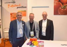Richard Schouten from Fresh Produce Centre, Leon Bol from New Green and Ger van Burik from Holland Fresh Group