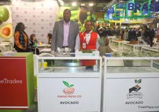 On the left is George Mwangi, the CEO of Fawaki Fresh. They export avocados from Kenya