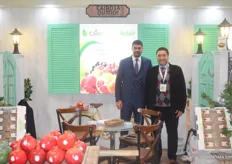 CEO Aly El Gamil and Mohamed Diab for Egyptian trading company Cairo3A. They deal in pomegranates and grapes.