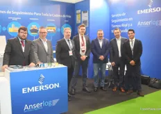 Emerson and Anserlog shared a stand as they have a tight cooperation together. On the picture from left to right: Jose Manuel Asin Ortiz (Anserlog), Gerd Uitdewilligen (Emmerson), Jan-Willem Schrijver (Emmerson), Jan Stommel (Emmerson), Alberto Jose Lopez Valdelvira (Anserlog), Jan Nowakowski (Genesis Fresh) and Sergio.