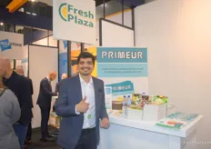 The always joyful Abhijeet Sethya visited the FreshPlaza stand. He works for Santosh Exports, an Indian trading company that deals in pomegranate arils.