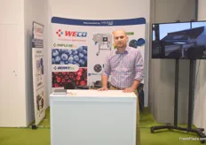 Piotr Milewski of Milbor represented the stand of American company WeCo