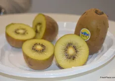 The new yellow kiwi varieties of Zeus. When fully ripened, the yellow color will show much more vivid than they did now.