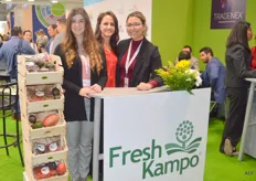 Angelica Martinez Contrenis, Naima Battou and Lucia Pineda Salazar with Euromeridian. The company offers soft fruit like blackberries, raspberries and strawberries under the Fresh Kampo brand. Avocados and mangos are part of the product offering as well.