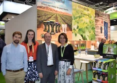 The Wonderful Company exhibits at Fruit Attraction for the first time. Julio Gaset, Nadine Stragier, Tom Hazelof and Luisa Sagastibelza smile for a photo. 