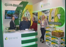 The Quiza stand was quite busy with a meeting.