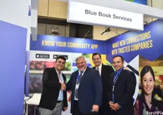 Oscar Portilla of De Los Angeles Produce, with the Blue Book Services team: Carlos Sanchez, Frank Sanchez, and Ron Arevalo.