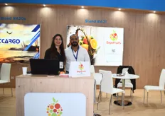 Nancy Guinda and Angel Vera of ExpoFruits, who work with fresh citrus and were presenting as part of the Argentinian pavilion.
