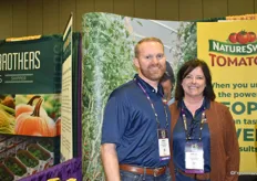 Zach Swanson and April Garcia of Nature Sweet Tomatoes.