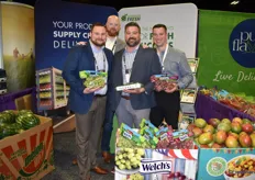 Zachary Raab, Ryan Sugrue, Travis Phelps and Tyler Hiriak of Robinson Fresh. The company works with stage-ripened avocados, which make it easier for consumers to eat avocados every day.