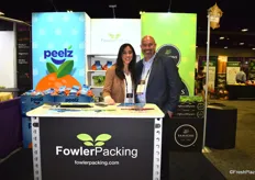 Maile Devers and Chad Nelsen of Fowler Packing. California will be supplying their Peelz program through May.
