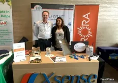 Wes Bray from Orora and Sarb Mann from XSense exhibiting at the Forum.