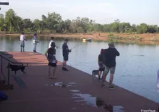 Delegates were treated to a night of entertainment at Barramundi Adventures Darwin, where they could try to catch their own fish.