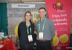 Emily Autrey and Joe Vargas with First Fruits Marketing said there will be a lot of attention for Opal apples this season.