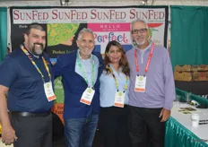 The SunFed team is happy to be at OPS. From left to right: Frank Camera, Craig Slate, Irene Amezaga and Randy Scott with Sprouts Farmers Market also joins for the photo. 