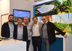 Sergi Crbella, Joan Corbella from Agronelle with Gregorio Bellosta from Agrigan and Luis Duque and Dimitris Daios from Daios Plastics.