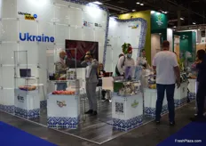 The Ukraine country stand.
