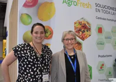 Amy Tranzillo and Nathalie Gocha from AgroFresh - the company provides a range of solutions to prevent food loss and waste.
