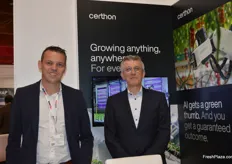 Edwin Vanlaerhoven and Adre van Dam at Certhon, the company produces turnkey solutions for greenhouses and indoor farming and are starting work on robotic and integrated projects.