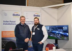 Stephen Palmer and Shaun Beatie at BeBa a company which produces solar panels, there has been a big increase lately as electricity cost are set to soar.