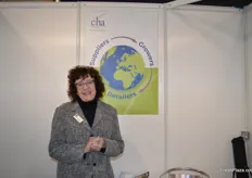 Pat Flynn at CHA supporting the FPC and meeting members and signing up new ones, Pat was also promoting the UK stand at upcoming international events.