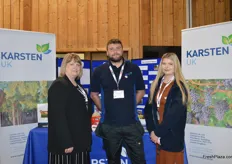 The team at Karsten UK were there to promote employment opportunities at the company. Emma Reeson, Sean Poppleton and Annabel Stockdale.