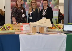 Sarah Cooksley, Sintija Lataka and Emma Luto were at the Worldwide Fruit stand promoting the company and career opportunities.