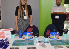 Ashley Lidgate and Russell Beardmore were promoting the graduate apprenticeships and career opportunities at Bakkavor.