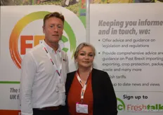Michael Sharp from Pelican with Sarah-Jayne Gratton from the FPC.