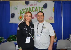 Astrid Tapia and Ricardo Mora with La Casa Del Aguate (House of Avocado). 