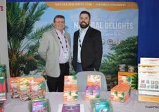 Alan Asbury and Liam Slavin with Bard Valley Date Growers brought a large display with date products. The new Mini Medjools category shows promising growth numbers and Chocolate Covered Medjool Dates are doing very well for the holiday season.