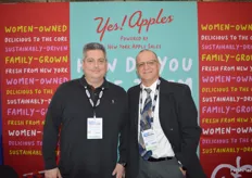 Michael Harwood with New York Apple Sales and Jerry Barbato with Modern Freight Solutions. 