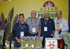 Lots of asparagus on display at Altar Produce. From left to right: Aaron Lam, Dino Lacovino, Moises Celaya, and Andy Garcia III. 